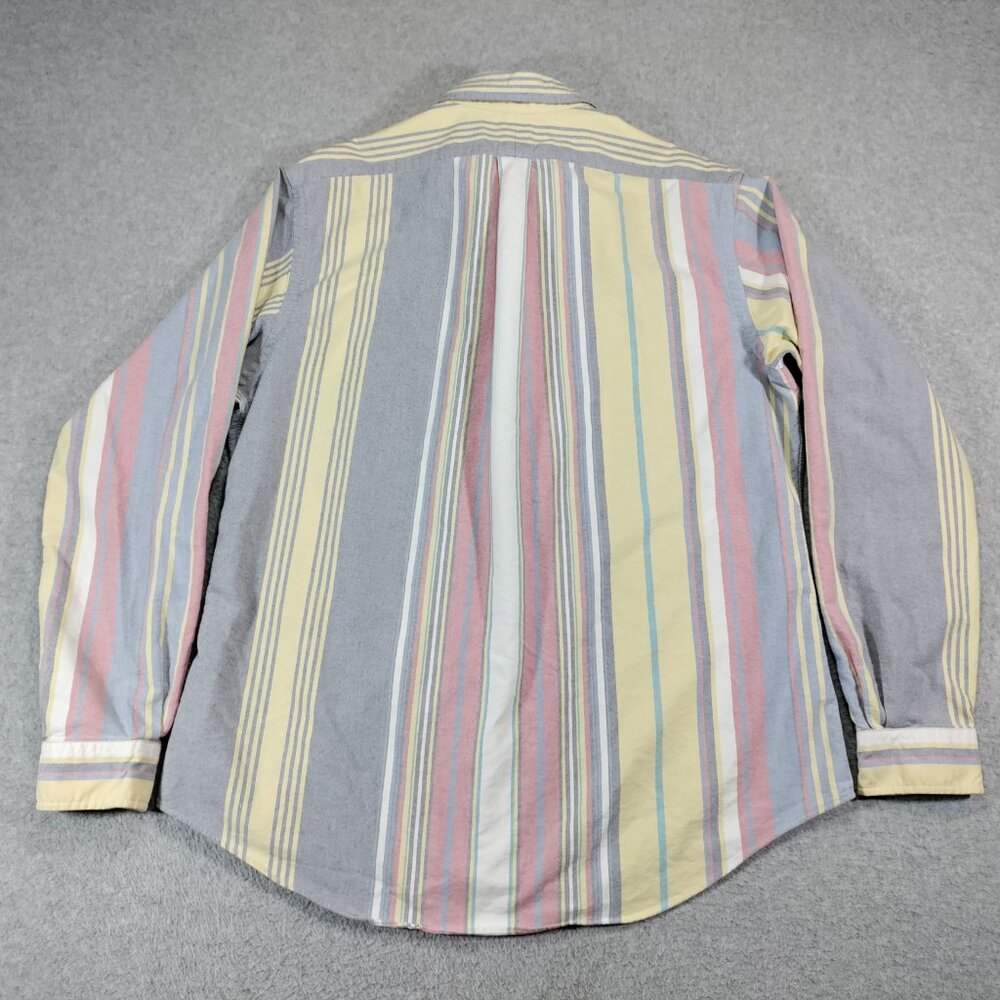 Ralph Lauren Shirt Mens XL Multi-color Striped Oxford Flesh Pony Logo - Picture 2 of 10